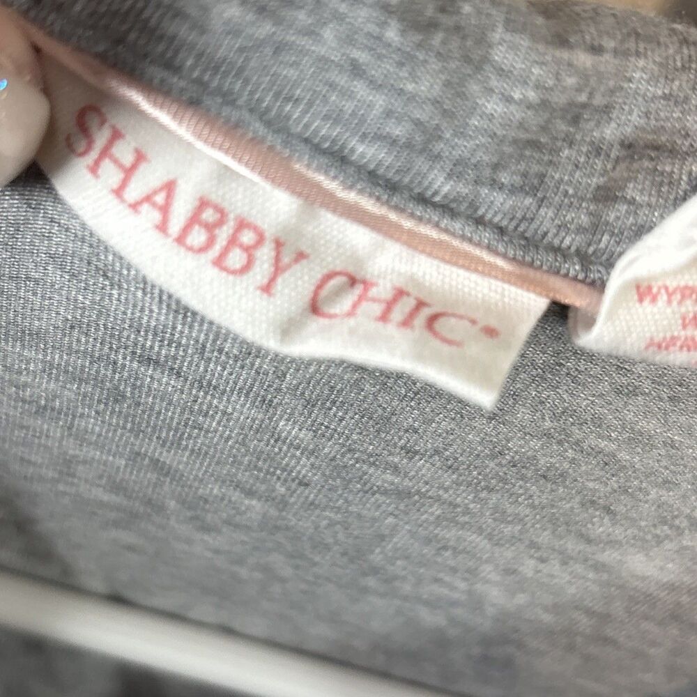 Shabby Chic Pajama Set‎ Small Gray Long Sleeve Button Down Modal Loungewear - Picture 6 of 10
